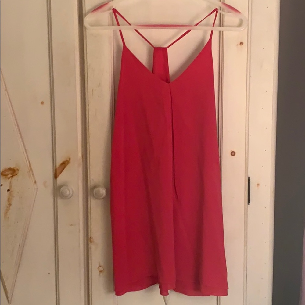 Alice + Olivia basic hot pink mini dress